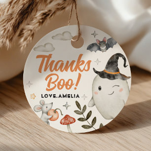 Cute Halloween Birthday Circle Favour Tags