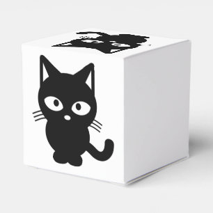 Cute Halloween Black Cat Kitty Favour Box