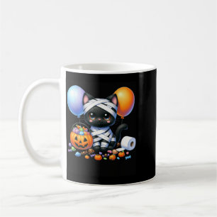 Cute Halloween Black Cat Pumpkin Trick Or Treat Coffee Mug