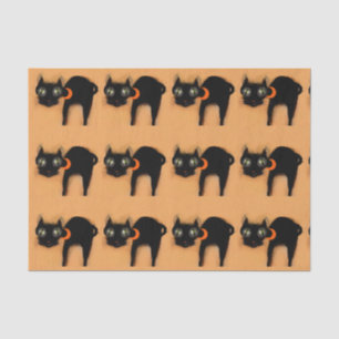 Cute Halloween Black Cats Tissue Paper