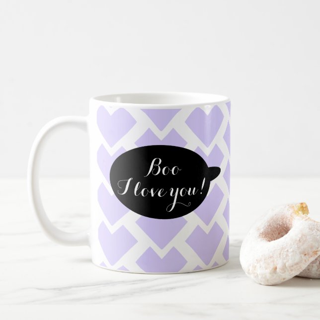 Cute Halloween Boo Coffee Mug (With Donut)
