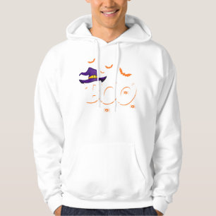 Cute Halloween Boo Gift Witch Hat Spider Tri Hoodie