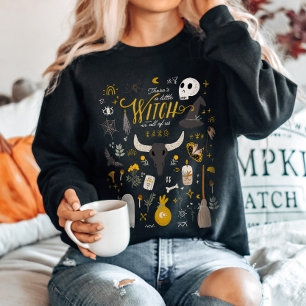 Cute Halloween Botanical Witch  Sweatshirt