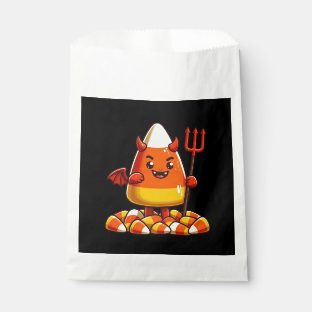 Cute Halloween candy corn monster Favour Bag (Front)