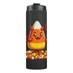 Cute Halloween candy corn monster Thermal Tumbler