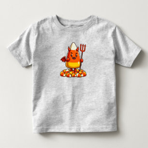 Cute Halloween candy corn monster Toddler T-Shirt