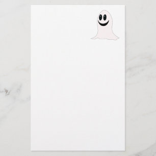 Cute Halloween Cartoon Ghost Stationery