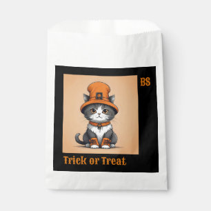 Cute Halloween cat in Disguise Trick or Treat Favour Bag