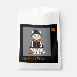 Cute Halloween cat in Disguise Trick or Treat Favour Bag