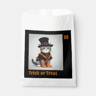 Cute Halloween cat in Disguise Trick or Treat Favour Bag