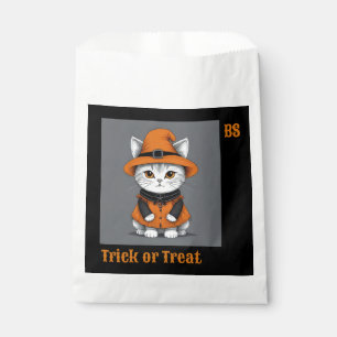 Cute Halloween cat in Disguise Trick or Treat Favour Bag