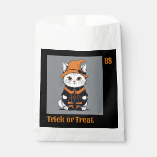 Cute Halloween cat in Disguise Trick or Treat Favour Bag