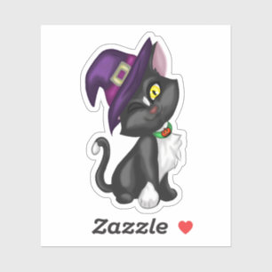 Cute Halloween Cat with a Hat