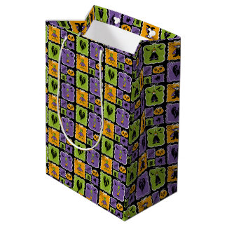 Cute Halloween Characters Medium Gift Bag