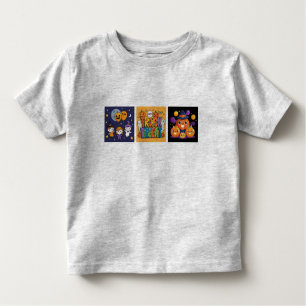 Cute Halloween Characters Vector Set Toddler T-Shirt