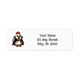 Cute Halloween Chicken Vampire Return Address Label