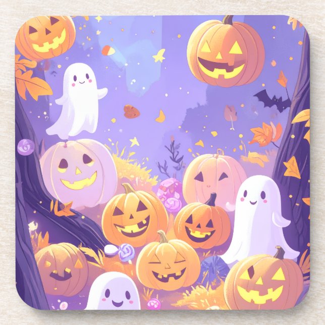  Cute Halloween  Coaster (Front)