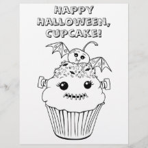 Cute Halloween Colouring Sheet