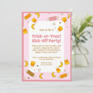 Cute Halloween Costume Party Trick or Treat Invitation