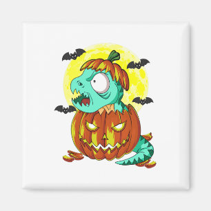 Cute Halloween Costume T-rex Lover Pumpkin Thanksg Magnet
