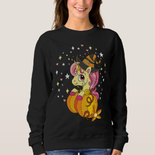Cute Halloween Costume Witchy Unicorn Halloween Sweatshirt