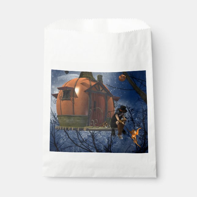 Cute Halloween Creature Encounter Favour Bag (Front)