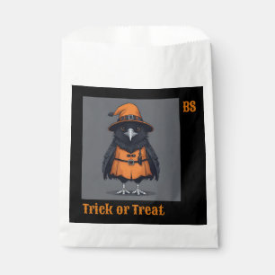 Cute Halloween crow in Disguise Trick or Treat Favour Bag