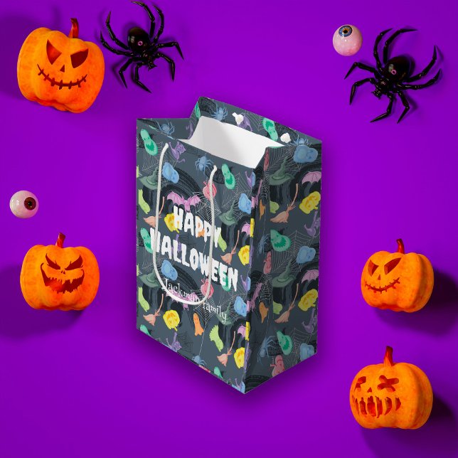 Cute Halloween customisable Medium Gift Bag (Cute Halloween customizable Medium Gift Bag
)