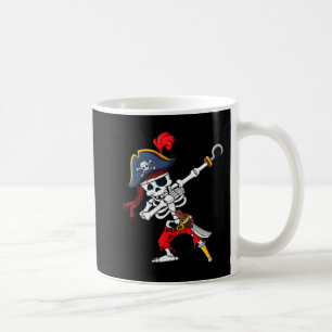Cute Halloween Dabbing Pirate Skeleton Fun Coffee Mug