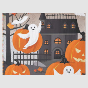 Cute Halloween Decor: Ghosts & Pumpkins Gift Wrap Tissue Paper