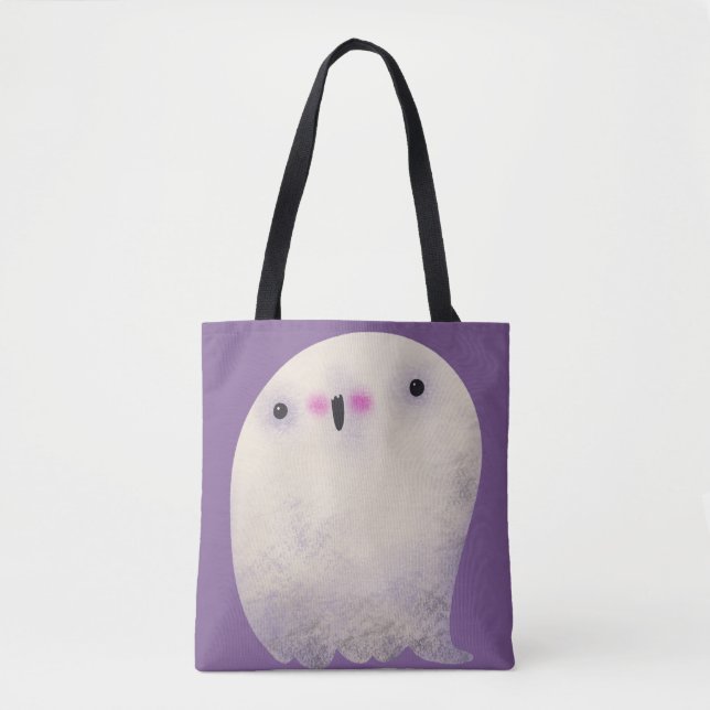 Cute Halloween Decor Spooky Ghost Tote Bag (Front)
