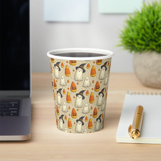 Cute Halloween Decoration Ghosts  Paper Cups (Insitu)