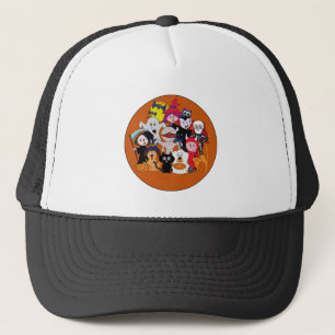 Cute Halloween design ideas, funny and cool cartoo Trucker Hat