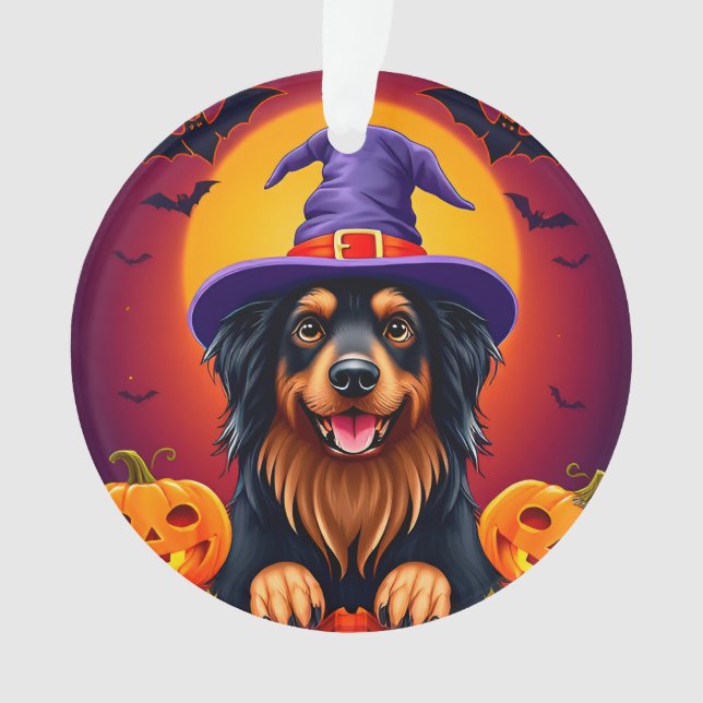 Cute halloween dog ornament (Front)
