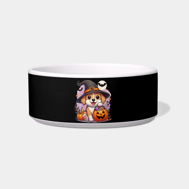 Cute Halloween dog/puppy Bowl (Front)