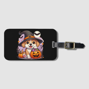 Cute Halloween dog/puppy Luggage Tag