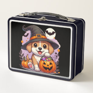 Cute Halloween dog/puppy Metal Lunch Box