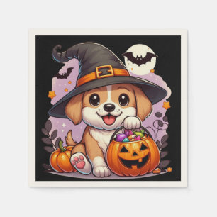 Cute Halloween dog/puppy Napkin