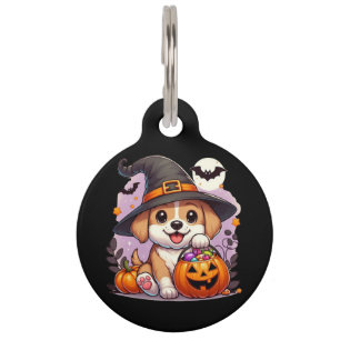 Cute Halloween dog/puppy Pet Tag