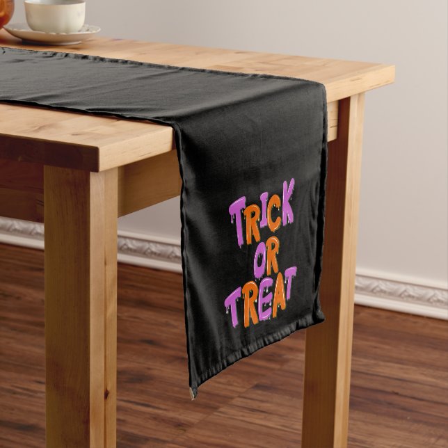 Cute Halloween dog/puppy Short Table Runner (In Situ)
