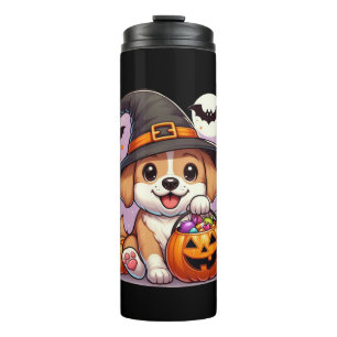 Cute Halloween dog/puppy Thermal Tumbler