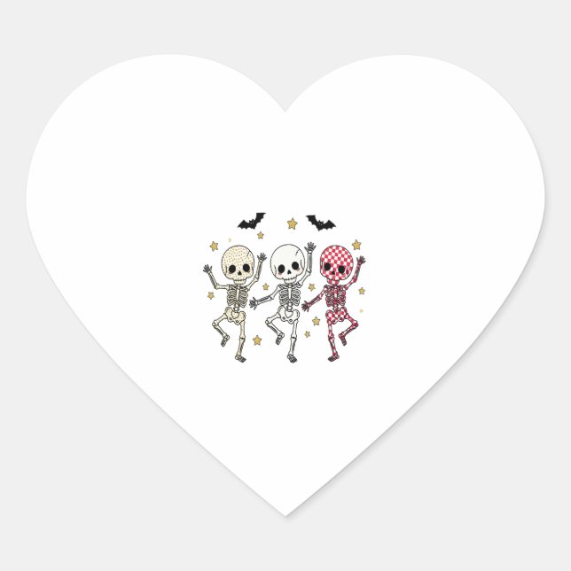 Cute Halloween Doll Owl Heart Sticker (Front)