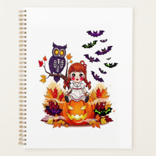 Cute Halloween Doll Owl Planner