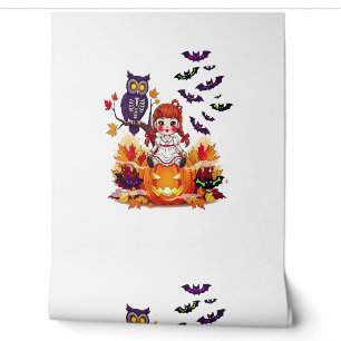 Cute Halloween Doll Owl Wallpaper