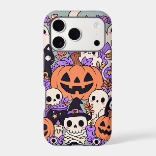 Cute Halloween Doodle Collage
