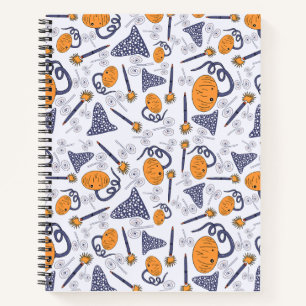 Cute Halloween Doodle Notebook – Magical Pumpkins 