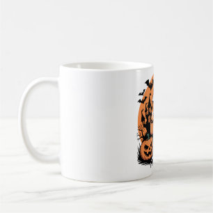 Cute Halloween Dragon Skeleton with Coffee Coffee Mug