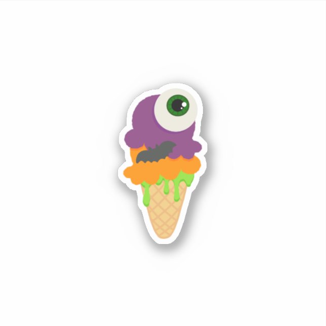 Cute Halloween Eye Scream Ice Cream (Front)