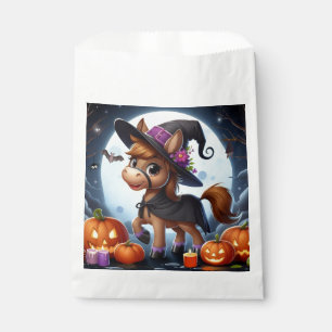 Cute Halloween/Fall horse, bat & pumpkins Favour Bag
