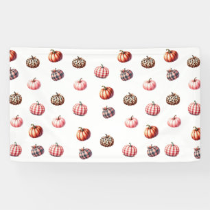 cute Halloween/Fall pumpkin pattern Banner